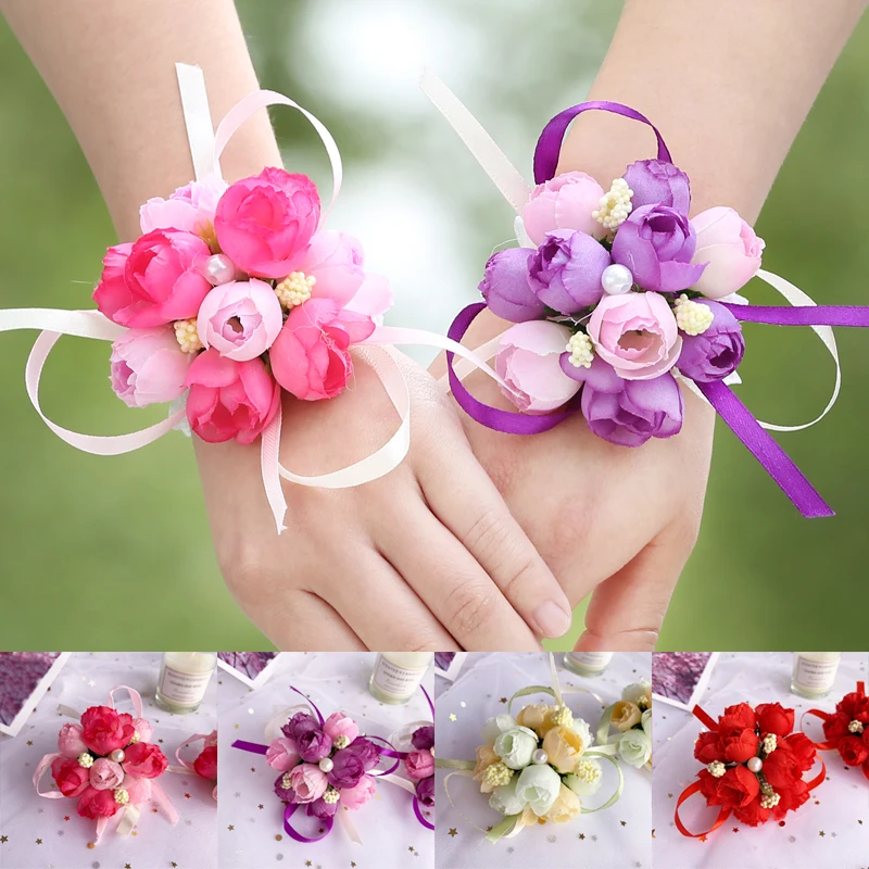 New Wrist Corsage Bridesmaid Sisters Hand Flowers Artificial Bride Flowers For Wedding Dancing Party Decor Bridal Prom Wholesale
New Wrist Corsage Bridesmaid Sisters Hand Flowers Artificial Bride Flowers For Wedding Dancing Party Decor Bridal Prom Wholesale