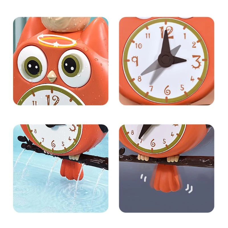 Часы-сова детские для ванной комнаты, набор игрушек, присоска для купания
Часы-сова детские для ванной комнаты, набор игрушек, присоска для купания
