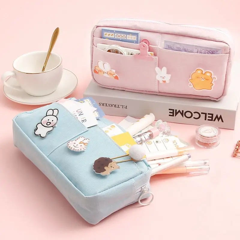 kawaii Large Pencil Case Stationery Storage Bags Canvas Pencil Bag Cute Makeup Bag School Supplies for Girl Kids Gift Badge
kawaii Large Pencil Case Stationery Storage Bags Canvas Pencil Bag Cute Makeup Bag School Supplies for Girl Kids Gift Badge