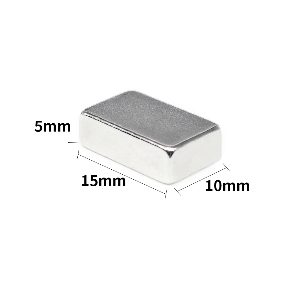2/5/10/20/30/50PCS 15x10x5 Block Rare Earth Magnet 15X10 Rectangular Neodymium Magnet 15x10x5mm Permanent NdFeB Magnets 15*10*5
2/5/10/20/30/50PCS 15x10x5 Block Rare Earth Magnet 15X10 Rectangular Neodymium Magnet 15x10x5mm Permanent NdFeB Magnets 15*10*5