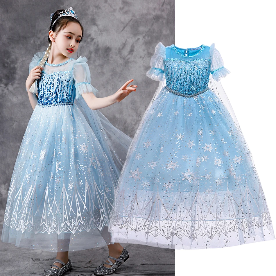 Little Girl Princess Dress Kids Elsa Dress Up Cosplay Costume Baby Girl Snowflake Cloak Dress Snow Queen Girl Christmas Costume
Little Girl Princess Dress Kids Elsa Dress Up Cosplay Costume Baby Girl Snowflake Cloak Dress Snow Queen Girl Christmas Costume