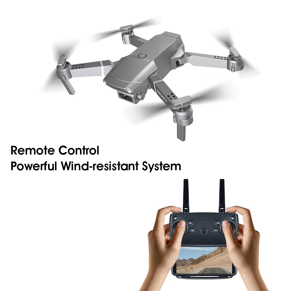 WiFi FPV Drone with 4K Camera Wide-Angle Live Video Hold Mode Foldable RC Quadcopter One Button Return App Control Altitude Hold
WiFi FPV Drone with 4K Camera Wide-Angle Live Video Hold Mode Foldable RC Quadcopter One Button Return App Control Altitude Hold