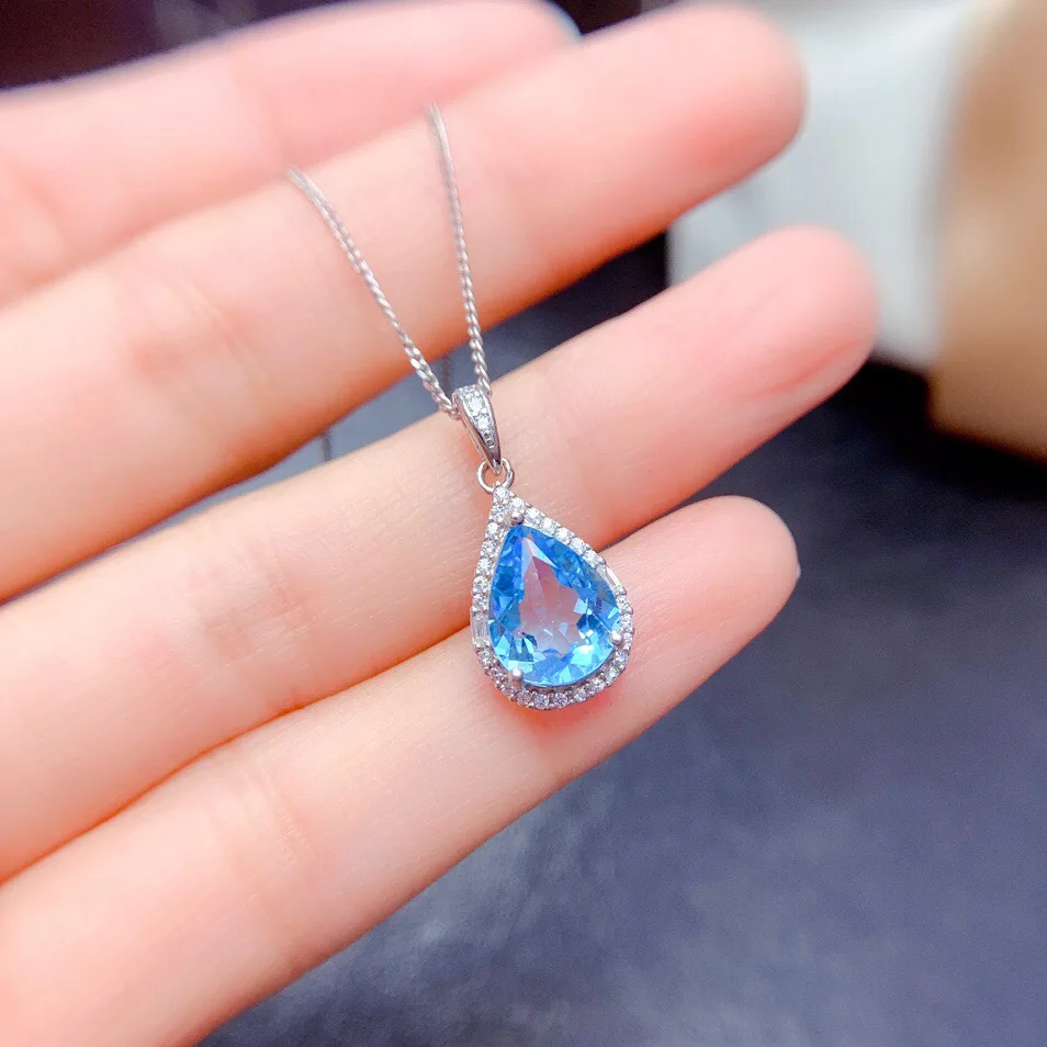 BLACK ANGEL 2021 New Jewelry Set Simulation Sea Blue Topaz Women's Full Diamond Open Ring Luxury Water Drop Pendant Necklace
BLACK ANGEL 2021 New Jewelry Set Simulation Sea Blue Topaz Women's Full Diamond Open Ring Luxury Water Drop Pendant Necklace