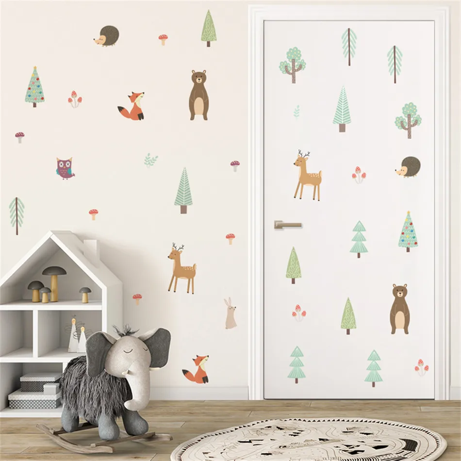 BalleenShiny 25/30pcs Cartoon Animals Baby Room Decor Wall Stickers For Kids Room Fox Bear Tree Multi-function Wall Stickers
BalleenShiny 25/30pcs Cartoon Animals Baby Room Decor Wall Stickers For Kids Room Fox Bear Tree Multi-function Wall Stickers
