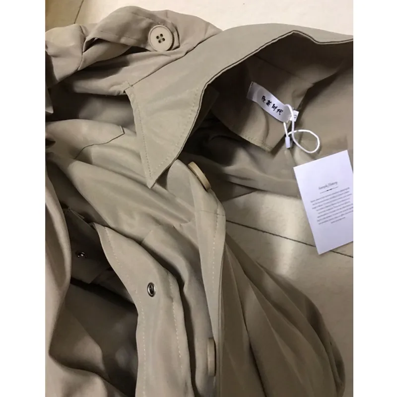2021 Spring Autumn Long Trench Women Black Casual Lapel Trench Coats Classic Single Breasted Sashes Oversized Female Windbreaker
2021 Spring Autumn Long Trench Women Black Casual Lapel Trench Coats Classic Single Breasted Sashes Oversized Female Windbreaker