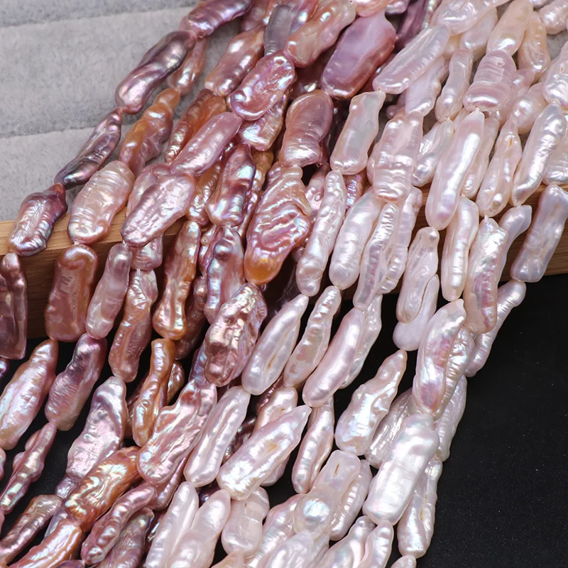 15-25mm Natural Freshwater Pearl Beads Long Stick Biwa Shape Shining Baroque Pearl Loose Beads For Jewelry Making Bracelets 15''
15-25mm Natural Freshwater Pearl Beads Long Stick Biwa Shape Shining Baroque Pearl Loose Beads For Jewelry Making Bracelets 15''