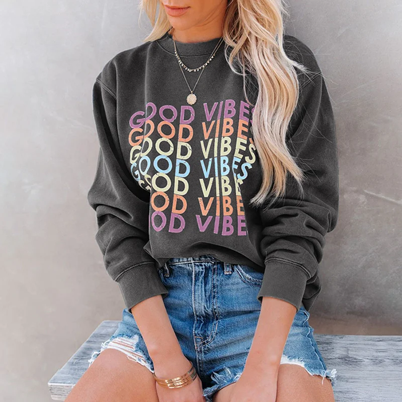 Women's Autumn Winter Printed Round Neck Casual Hoodies Women Long Sleeve Solid Sweatshirts Female Hoody Outwear
Women's Autumn Winter Printed Round Neck Casual Hoodies Women Long Sleeve Solid Sweatshirts Female Hoody Outwear