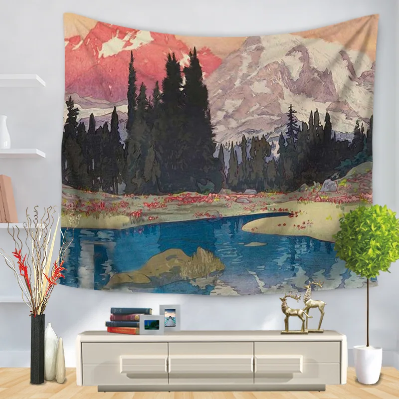 Landscape Painting Bohemian Home Decor Modern Wall Tapestry internet live background cloth living room bedroom hanging cloth
Landscape Painting Bohemian Home Decor Modern Wall Tapestry internet live background cloth living room bedroom hanging cloth