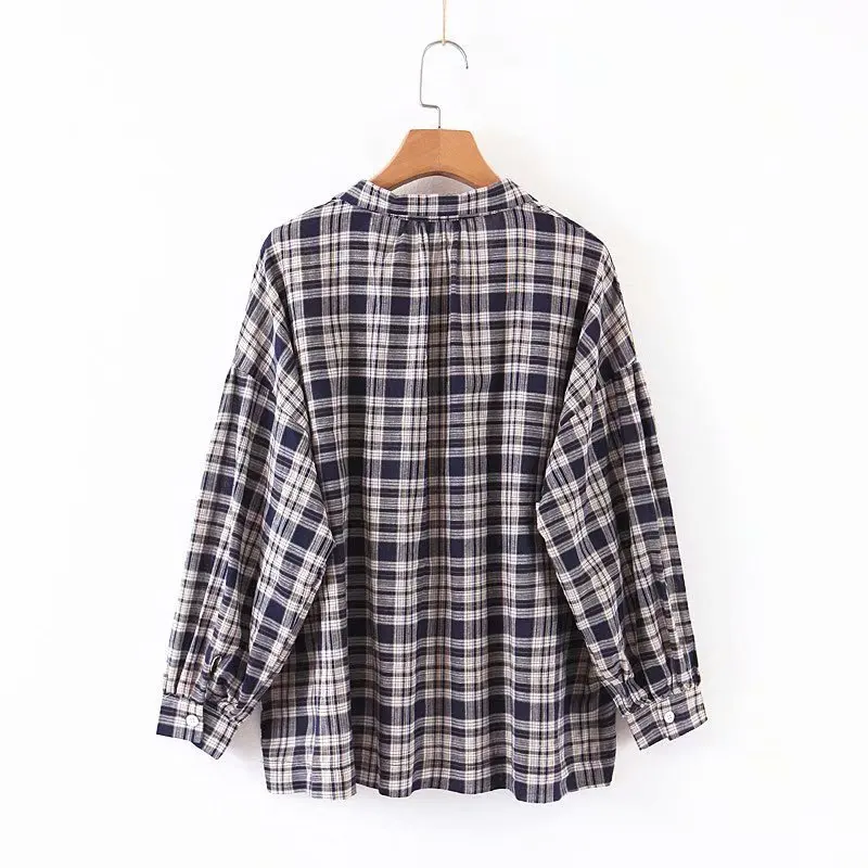 Women Clothes 2019 Lapel Retro Plaid Long Sleeve Turtleneck Shirt Women Blouse Women Modis
Women Clothes 2019 Lapel Retro Plaid Long Sleeve Turtleneck Shirt Women Blouse Women Modis