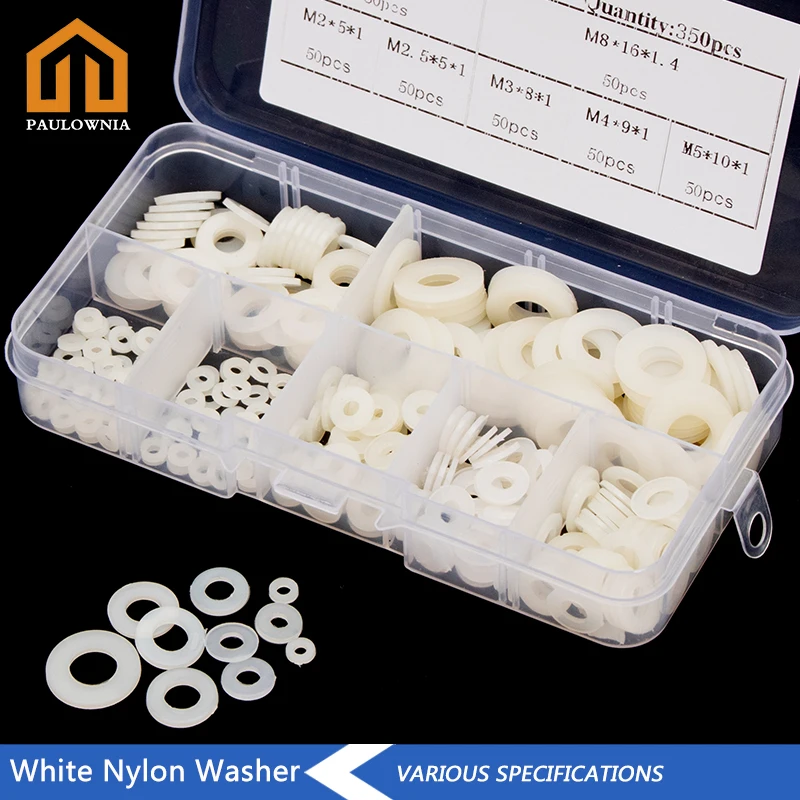 Белая нейлоновая шайба 350 шт., плоская прокладка M2 M2.5 M3 M4 M5 M6 M8, уплотнительные кольца из пластика, Ассортимент комплектов, Защитная шайба для ...
Белая нейлоновая шайба 350 шт., плоская прокладка M2 M2.5 M3 M4 M5 M6 M8, уплотнительные кольца из пластика, Ассортимент комплектов, Защитная шайба для ...