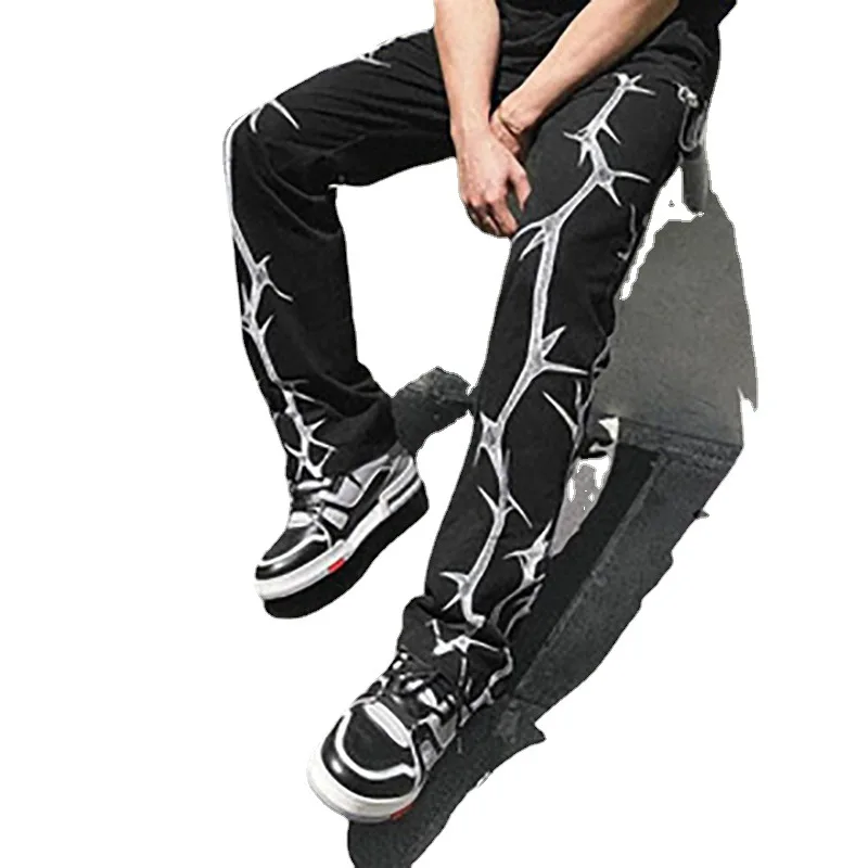 HOUZHOU Harajuku Pants Men Y2k Streetwear Trousers Male Summer Goth Pants with Print Japanese Streetwear Korean Style Punk Rave
HOUZHOU Harajuku Pants Men Y2k Streetwear Trousers Male Summer Goth Pants with Print Japanese Streetwear Korean Style Punk Rave