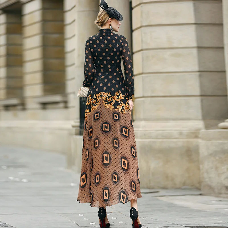 2021 Chiffon Long Dress Spring Summer Long Sleeve Dresses for Women Party Printed Ankle-Length Women Runway Dress DZ2614 
2021 Chiffon Long Dress Spring Summer Long Sleeve Dresses for Women Party Printed Ankle-Length Women Runway Dress DZ2614