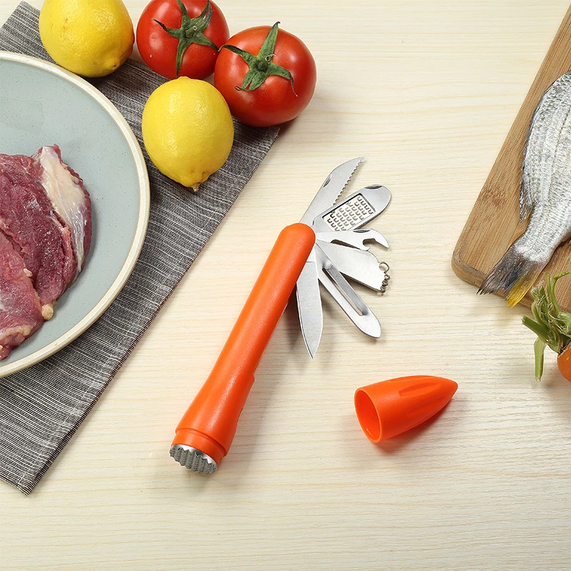 All-In-One Multifunctional Meat Tenderizer Manual Lemon Juicer Grater Stainless Steel Kitchen Gadget
All-In-One Multifunctional Meat Tenderizer Manual Lemon Juicer Grater Stainless Steel Kitchen Gadget