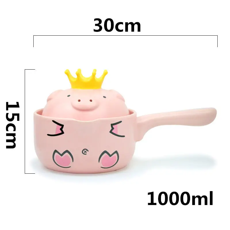 1PC Ceramic Cartoon Casserole High temperature resistant handle Kitchen Soup Pots Stewpot Milk Noodle Pot Cooking Pot Cookware
1PC Ceramic Cartoon Casserole High temperature resistant handle Kitchen Soup Pots Stewpot Milk Noodle Pot Cooking Pot Cookware
