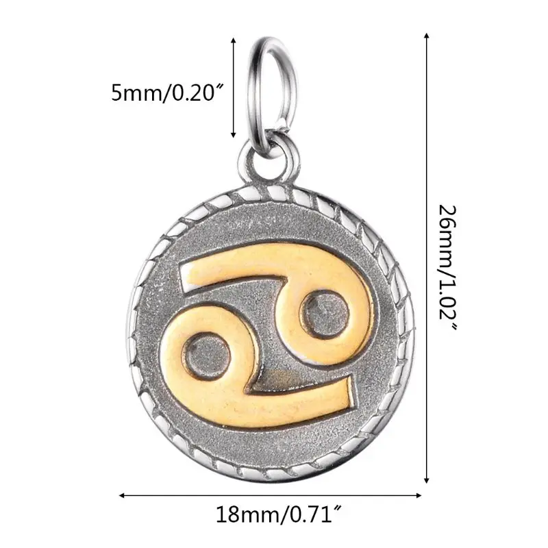 12 Pcs Twelve Constellation Series Pendant Stainless Steel Jewelry Making Accessories
12 Pcs Twelve Constellation Series Pendant Stainless Steel Jewelry Making Accessories