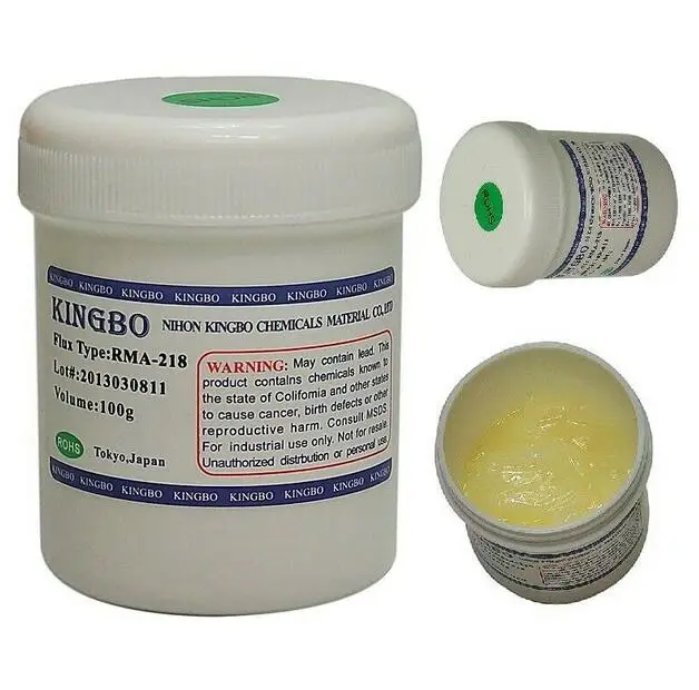 Welding Fluxes Kingbo RMA-218 100g BGA Reflow Reball Tacky Soldering Flux For Mobile Phone Repair High Viscosity Value
Welding Fluxes Kingbo RMA-218 100g BGA Reflow Reball Tacky Soldering Flux For Mobile Phone Repair High Viscosity Value