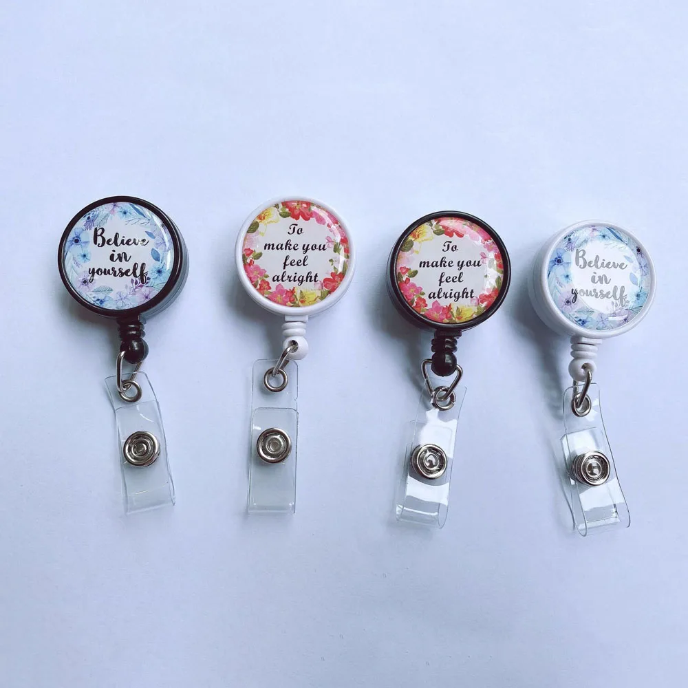 Flower Retractable Doctor Nurse Badge Reel Fashion ID Badge Holder With 360 Rotating Alligator Clip
Flower Retractable Doctor Nurse Badge Reel Fashion ID Badge Holder With 360 Rotating Alligator Clip