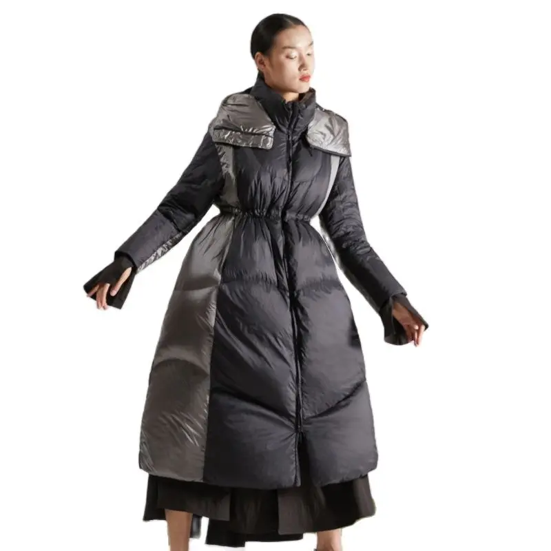 2020 Winter New High-End Women's Contrast Colored Warm Hooded Lengthen Casual Bread Clothing Thick White Duck Down Jacket
2020 Winter New High-End Women's Contrast Colored Warm Hooded Lengthen Casual Bread Clothing Thick White Duck Down Jacket