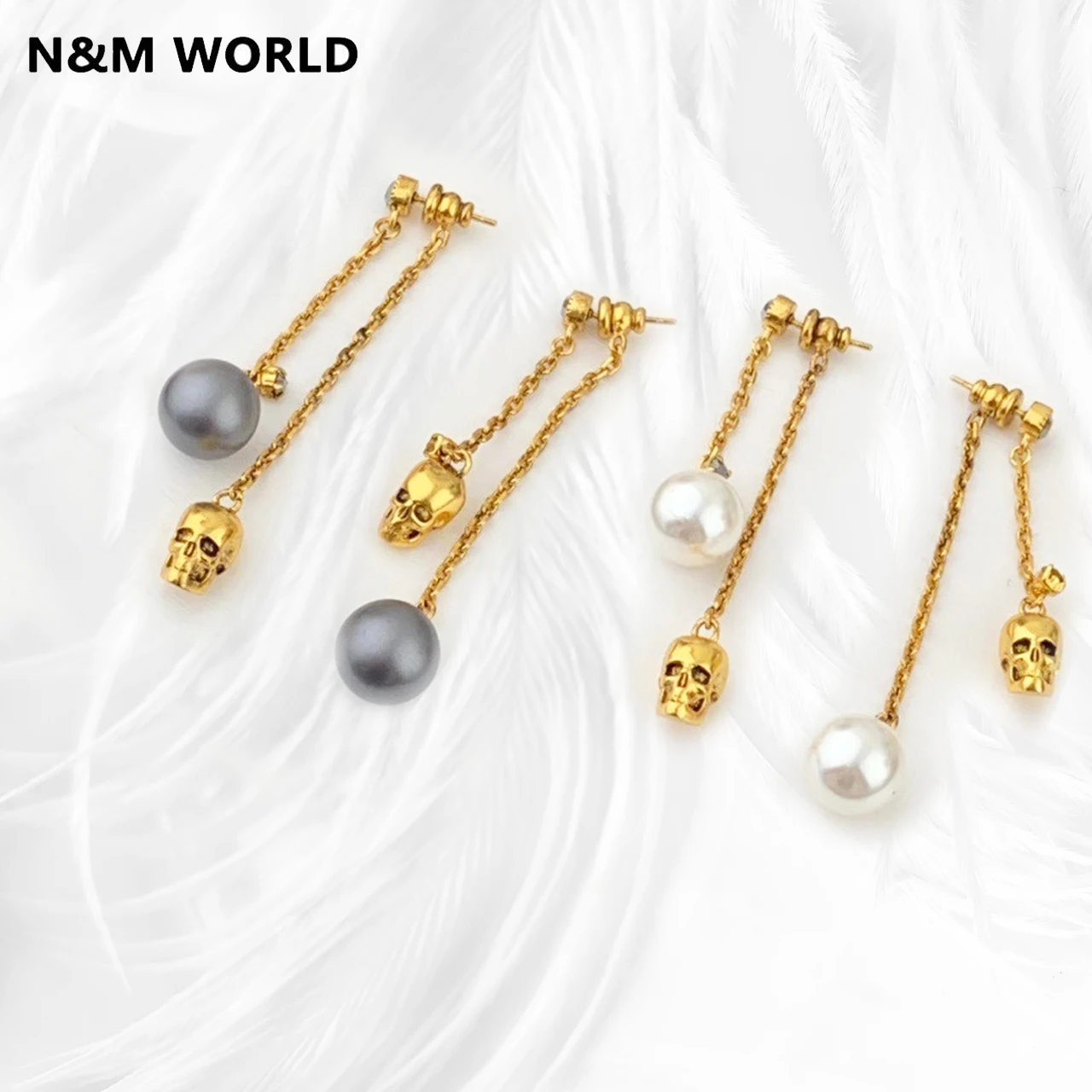 Fashion Jewelry & Accessories 2021 New Fashion Punk Rock Style Punk Hip Hop Skull Pendant And Pearl Pendant Asymmetric Earrings
Fashion Jewelry & Accessories 2021 New Fashion Punk Rock Style Punk Hip Hop Skull Pendant And Pearl Pendant Asymmetric Earrings