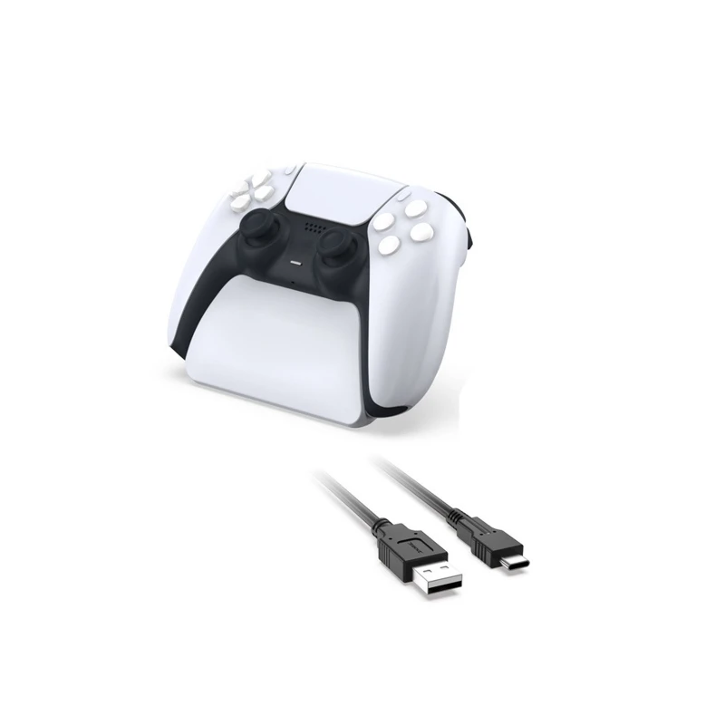 Controller Display Stand Holder Mount With USB Charging Cable for PS5 Gamepad 
Controller Display Stand Holder Mount With USB Charging Cable for PS5 Gamepad