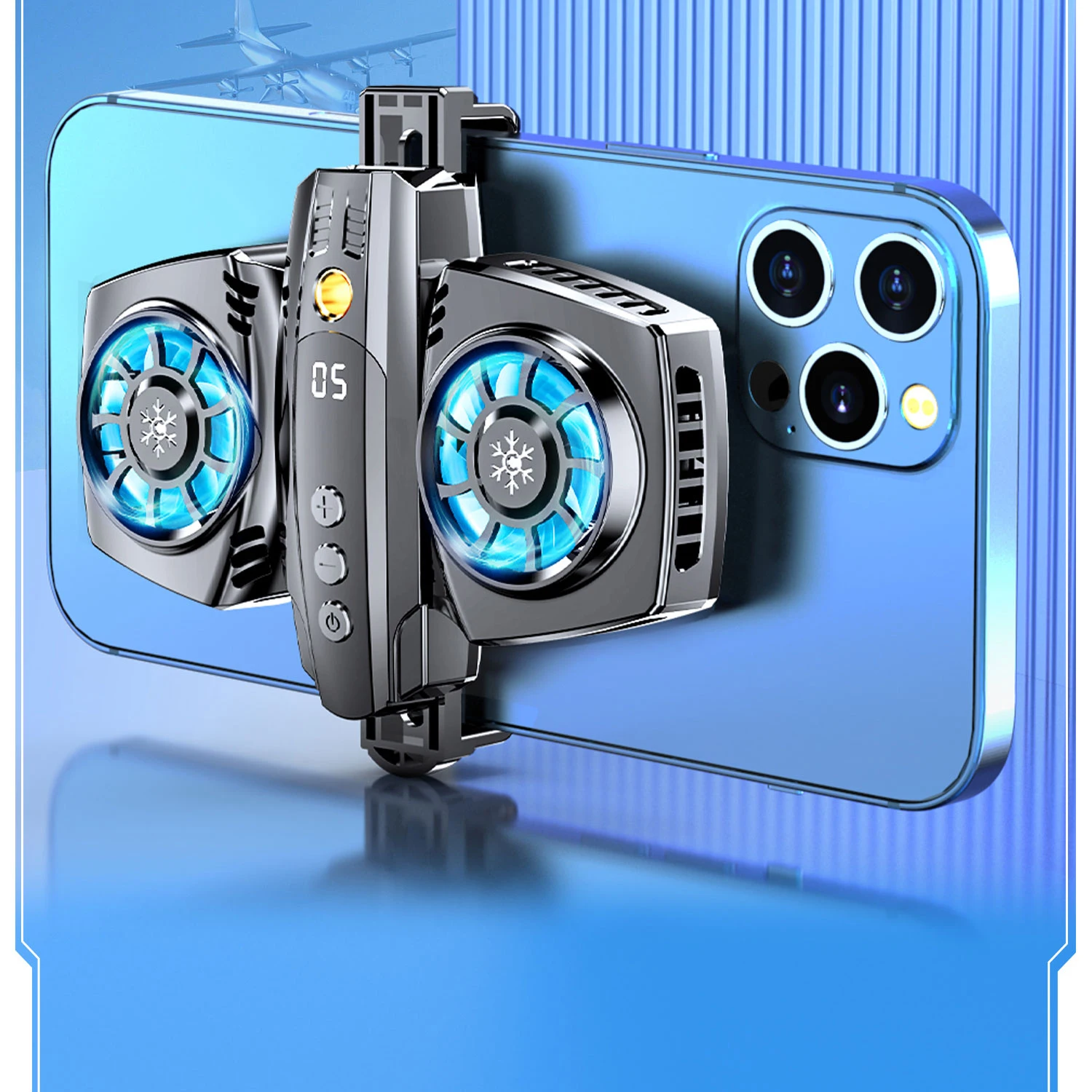 Mobile Phone Radiator Dual Refrigeration Fast Cooling Semiconductor Silent Phone Back Clip Portable Cooler Connect Live Frame
Mobile Phone Radiator Dual Refrigeration Fast Cooling Semiconductor Silent Phone Back Clip Portable Cooler Connect Live Frame