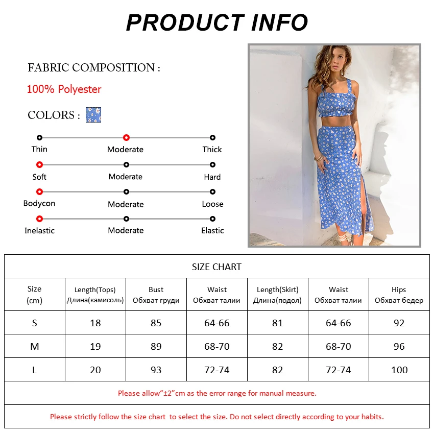 OOTN Blue Floral Print 2 Piece Sets Women Crop Top Beach Vacation Midi Skirt Set Ruffle Top Cami Female Summer Two Piece Suit
OOTN Blue Floral Print 2 Piece Sets Women Crop Top Beach Vacation Midi Skirt Set Ruffle Top Cami Female Summer Two Piece Suit