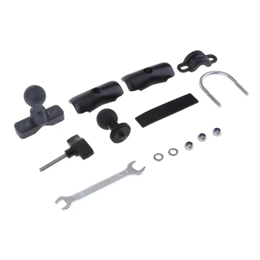 Motorcycle Review Mirror Camera U Bolt Mount & Double Socket Standard Arm 
Motorcycle Review Mirror Camera U Bolt Mount & Double Socket Standard Arm