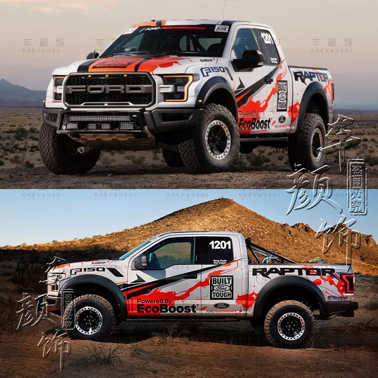 Off-road Pickup Truck Sticker For Ford F-150 Raptor Z2CA1003 1 order | Автомобили и мотоциклы