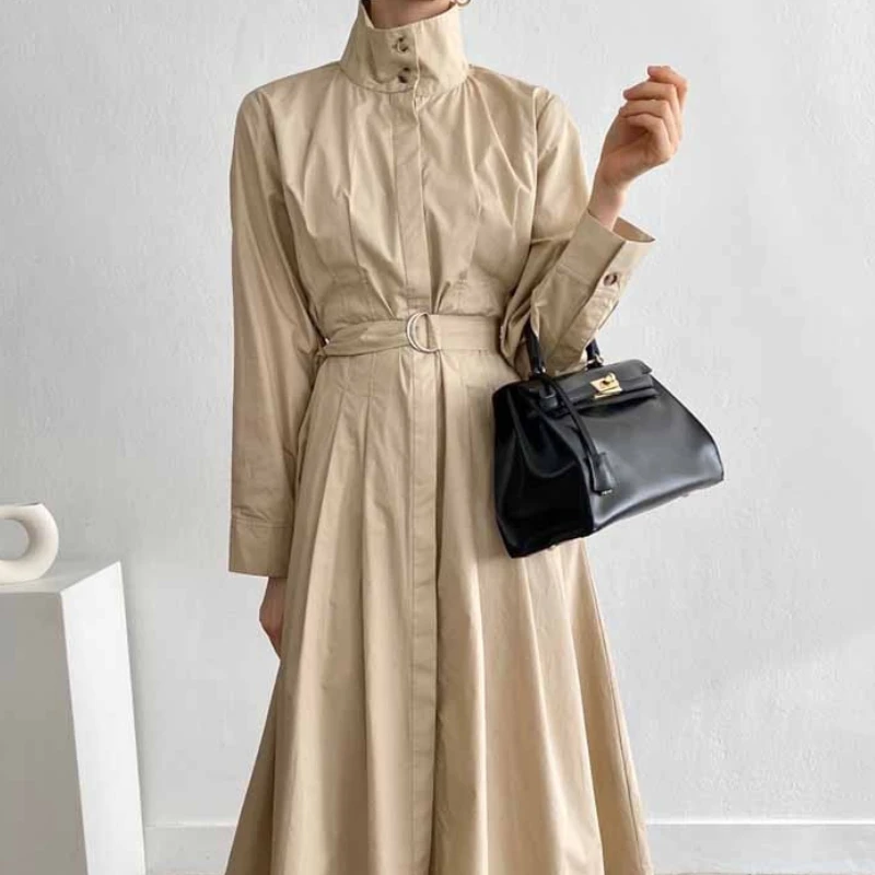 Women's Autumn Tultleneck Casual Midi Dresses Fashion Korean A-Line Vestido Femme Long Sleeve Vintage Outwear Solid Clothes
Women's Autumn Tultleneck Casual Midi Dresses Fashion Korean A-Line Vestido Femme Long Sleeve Vintage Outwear Solid Clothes