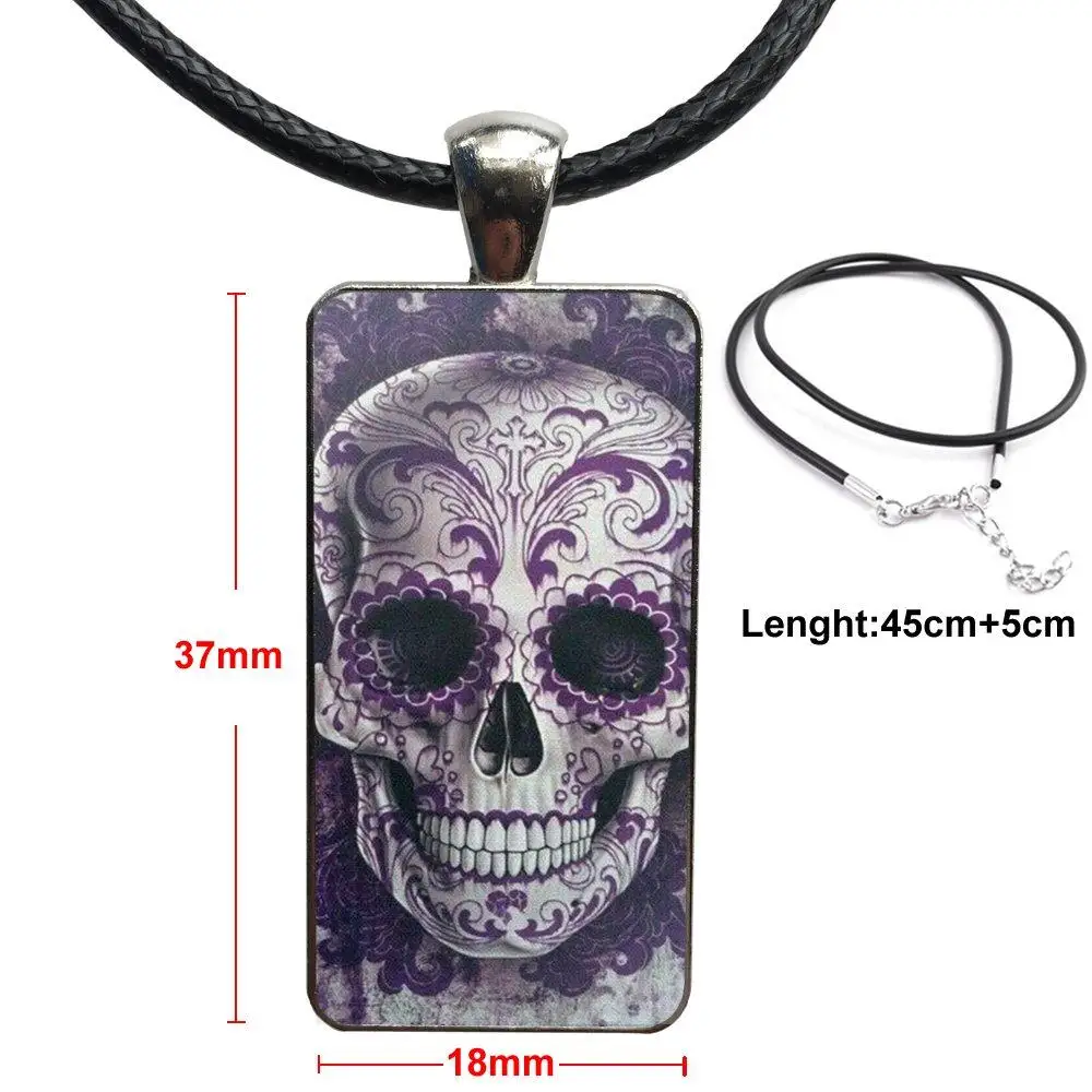 Fashion Glass Cabochon Pendant Necklace With Women Steel Plated Statement Jewelry For Wedding Floral Sugar Skull Flower Pattern
Fashion Glass Cabochon Pendant Necklace With Women Steel Plated Statement Jewelry For Wedding Floral Sugar Skull Flower Pattern
