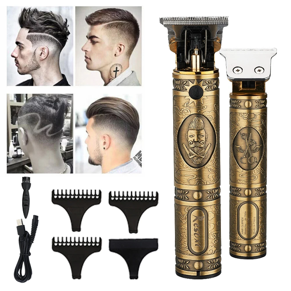 Electric Hair Clipper Cordless Rechargeable Hair Grooming Kit Retro Hair Trimmer for Men with 3 Guide Combs retro and stylish
Electric Hair Clipper Cordless Rechargeable Hair Grooming Kit Retro Hair Trimmer for Men with 3 Guide Combs retro and stylish