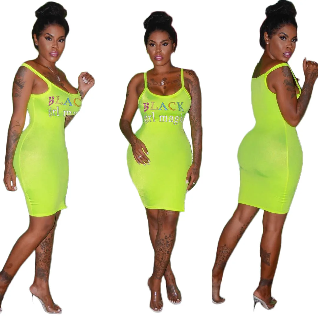Women's fashion sexy letter print suspender dress vestido feminino bodycon clothing women
Women's fashion sexy letter print suspender dress vestido feminino bodycon clothing women