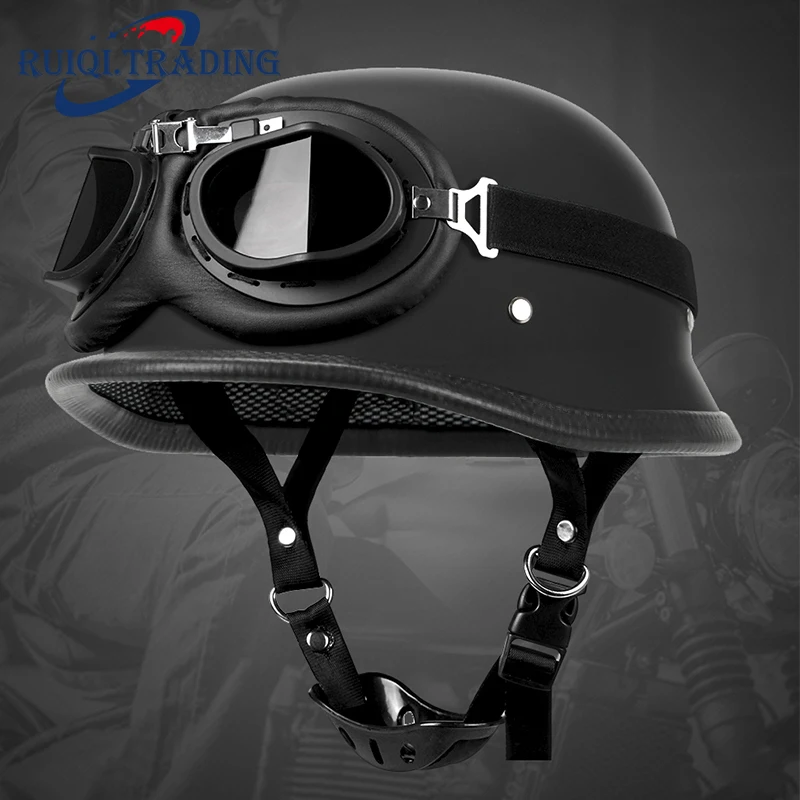 Motorcycle Helmet German Leather Vintage Casco Moto Motorcycle Open Face Retro Half Helmet Chopper Biker Pilot DOT Size S-XXL
Motorcycle Helmet German Leather Vintage Casco Moto Motorcycle Open Face Retro Half Helmet Chopper Biker Pilot DOT Size S-XXL