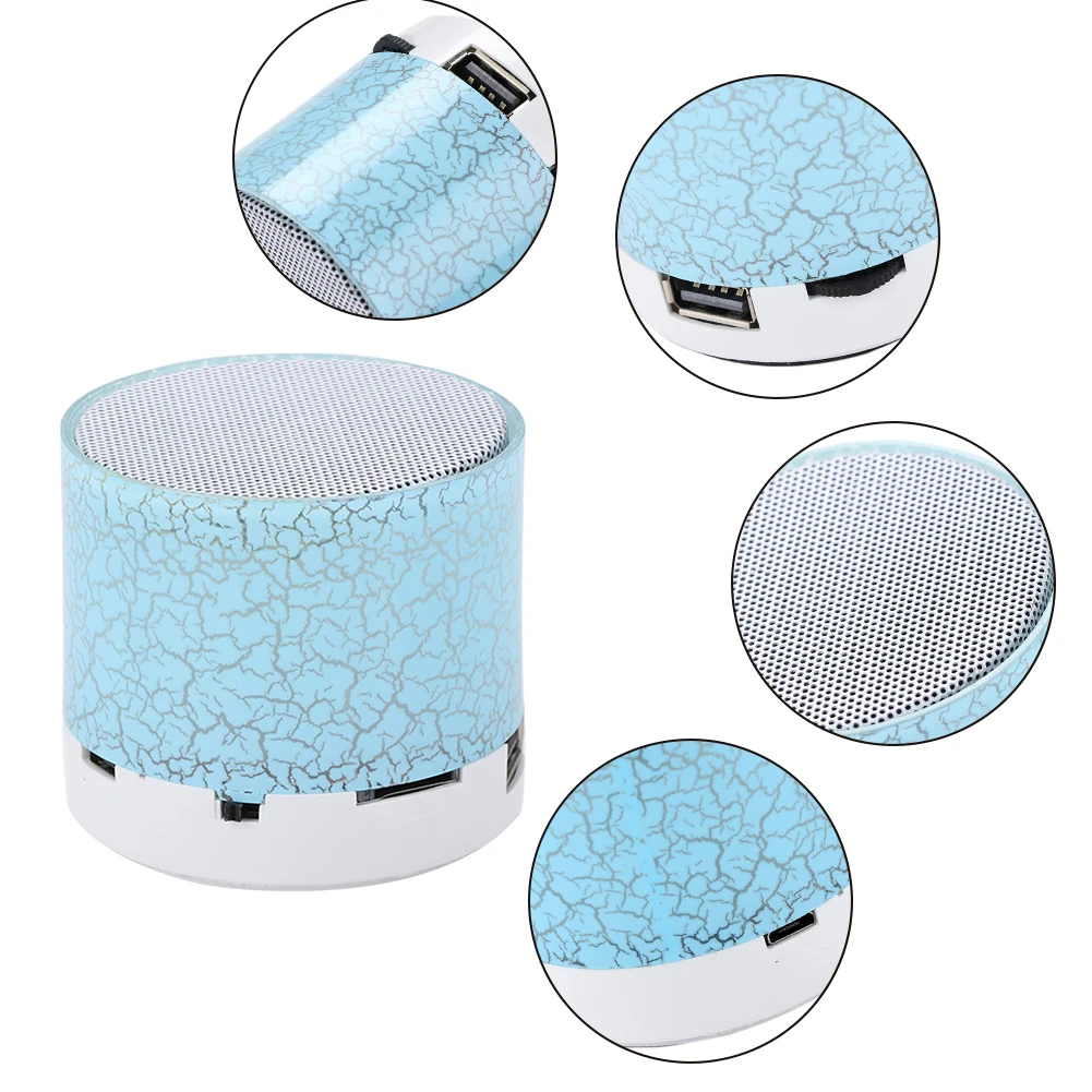Bluetooth Speaker Mini Wireless Loudspeaker Crack LED TFCard USB Subwoofer Portable MP3 Music Sound Column Party Home Decoration
Bluetooth Speaker Mini Wireless Loudspeaker Crack LED TFCard USB Subwoofer Portable MP3 Music Sound Column Party Home Decoration