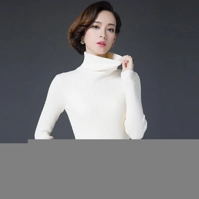High Neck Sweater Pullovers Female Autumn and Winter Long Sleeve Solid Warm Sweater Knit Slim Casual Winter Clothes Women 2020
High Neck Sweater Pullovers Female Autumn and Winter Long Sleeve Solid Warm Sweater Knit Slim Casual Winter Clothes Women 2020