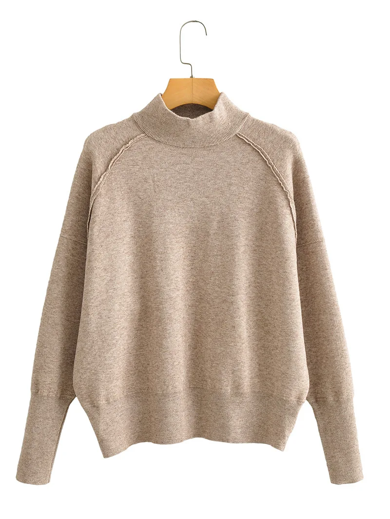 Zoulv Spring/autumn Street Semi-high Collar Pullover Fashion Loose Bubble Long Sleeve Knitted Casual Bottoming Commuter Sweater
Zoulv Spring/autumn Street Semi-high Collar Pullover Fashion Loose Bubble Long Sleeve Knitted Casual Bottoming Commuter Sweater