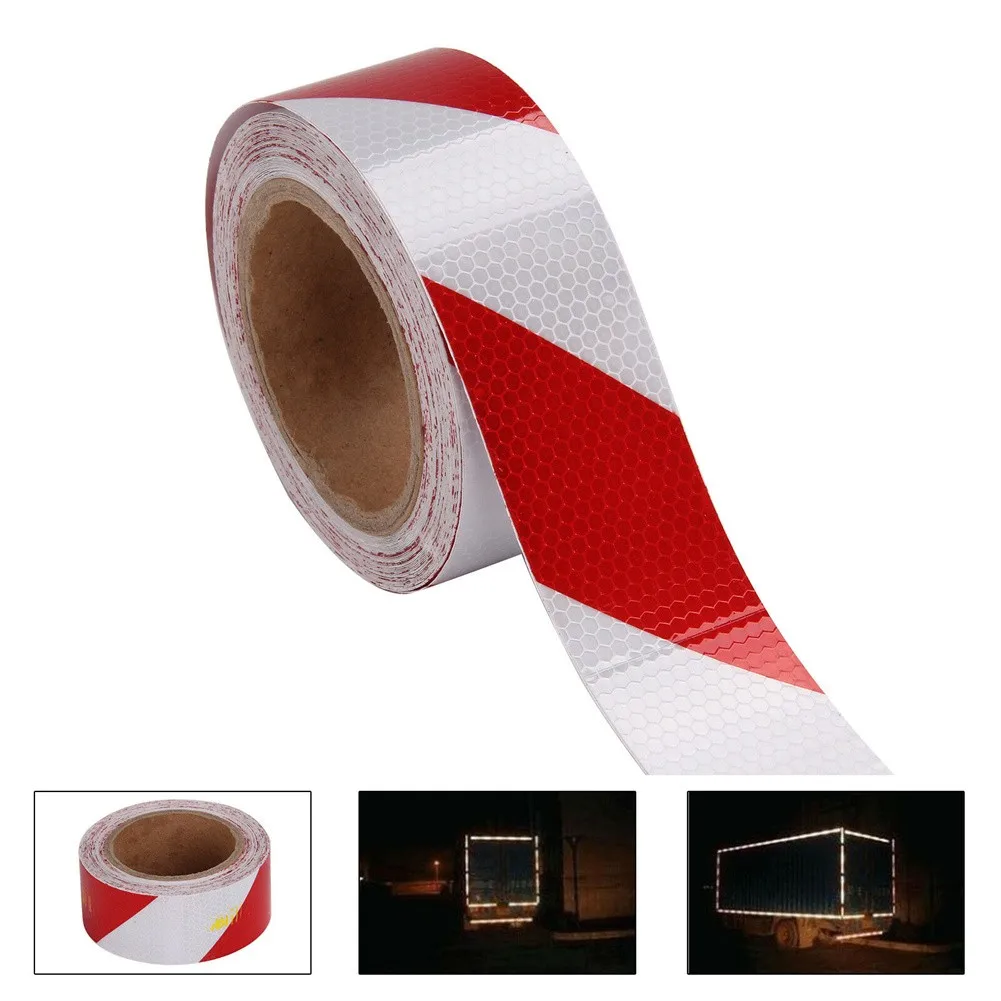 4mx5cm Car Reflective Safety Tape Warning Sticker Red White Car Reflective Warning Tape Exterior Accessories
4mx5cm Car Reflective Safety Tape Warning Sticker Red White Car Reflective Warning Tape Exterior Accessories
