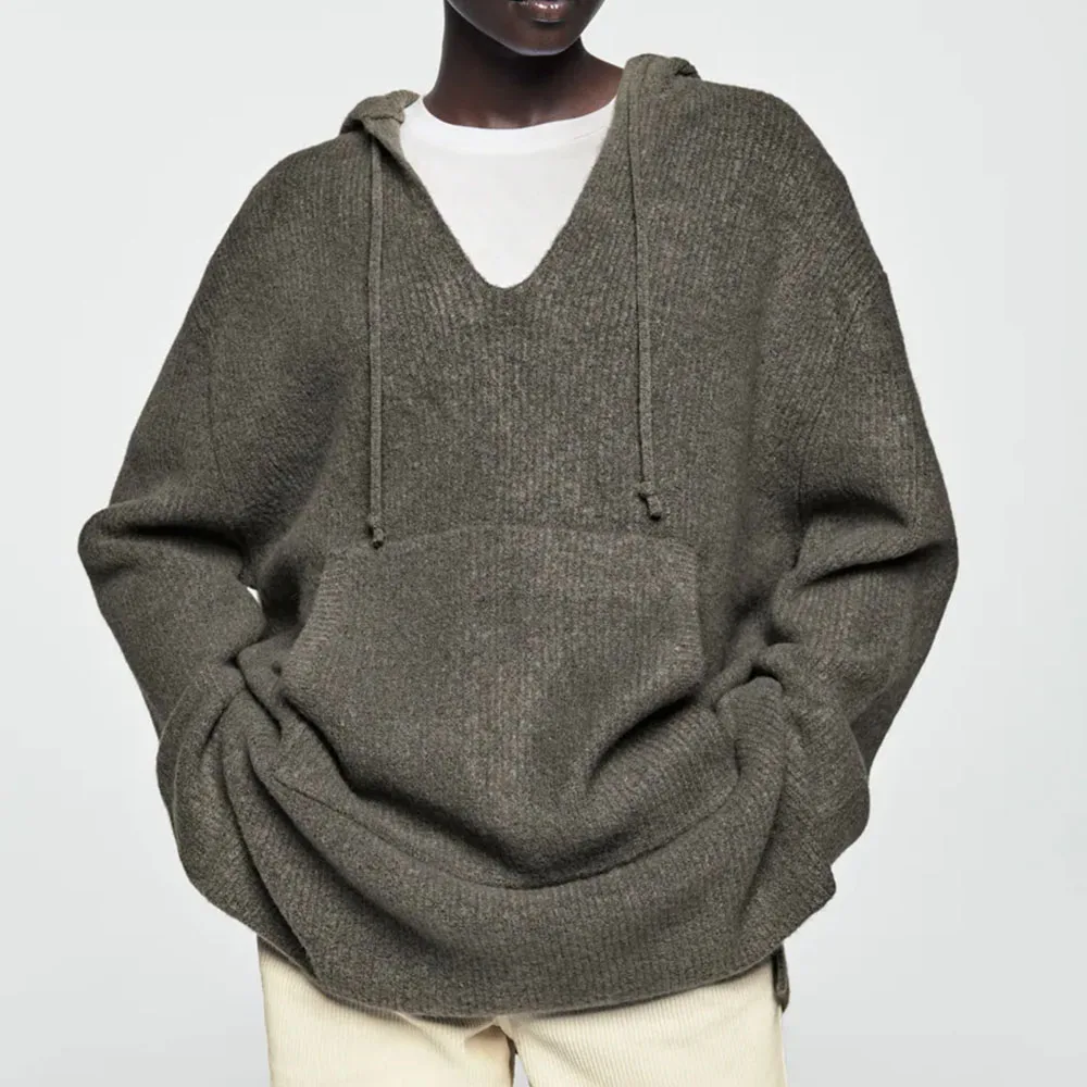 DiYiG WOMAN 2021 New Fashion Loose Hooded Knitwear Casual All-match V-neck Long Sleeve Pocket Ladies Pullover
DiYiG WOMAN 2021 New Fashion Loose Hooded Knitwear Casual All-match V-neck Long Sleeve Pocket Ladies Pullover