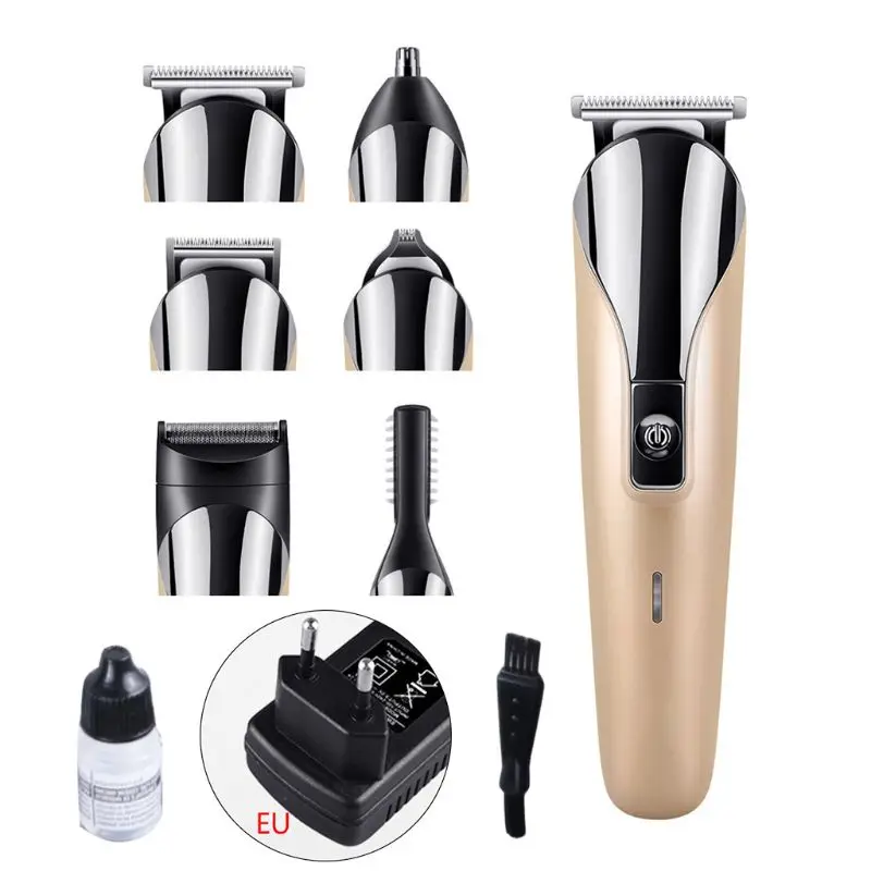 6 In 1 Electric Shaver Nose Hair Trimmer Rechargeable Hair Clipper Grooming Kit X7YB
6 In 1 Electric Shaver Nose Hair Trimmer Rechargeable Hair Clipper Grooming Kit X7YB