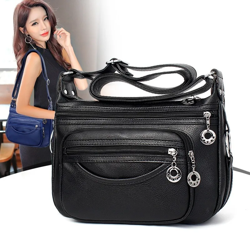 Bags of Women 2020 New Women's Bag PU Leather Shoulder Bag Solid Color Fashion Multifunctional Middle-aged Mother Handbag Bag
Bags of Women 2020 New Women's Bag PU Leather Shoulder Bag Solid Color Fashion Multifunctional Middle-aged Mother Handbag Bag