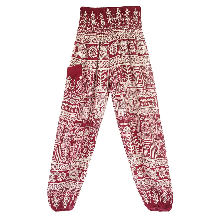 Retro Ethnic Trousers Thai Harem Pants Joggers for Women with Side Pockets Casual Loose Elastic Beam Feet Pants Streetwear Girls
Retro Ethnic Trousers Thai Harem Pants Joggers for Women with Side Pockets Casual Loose Elastic Beam Feet Pants Streetwear Girls