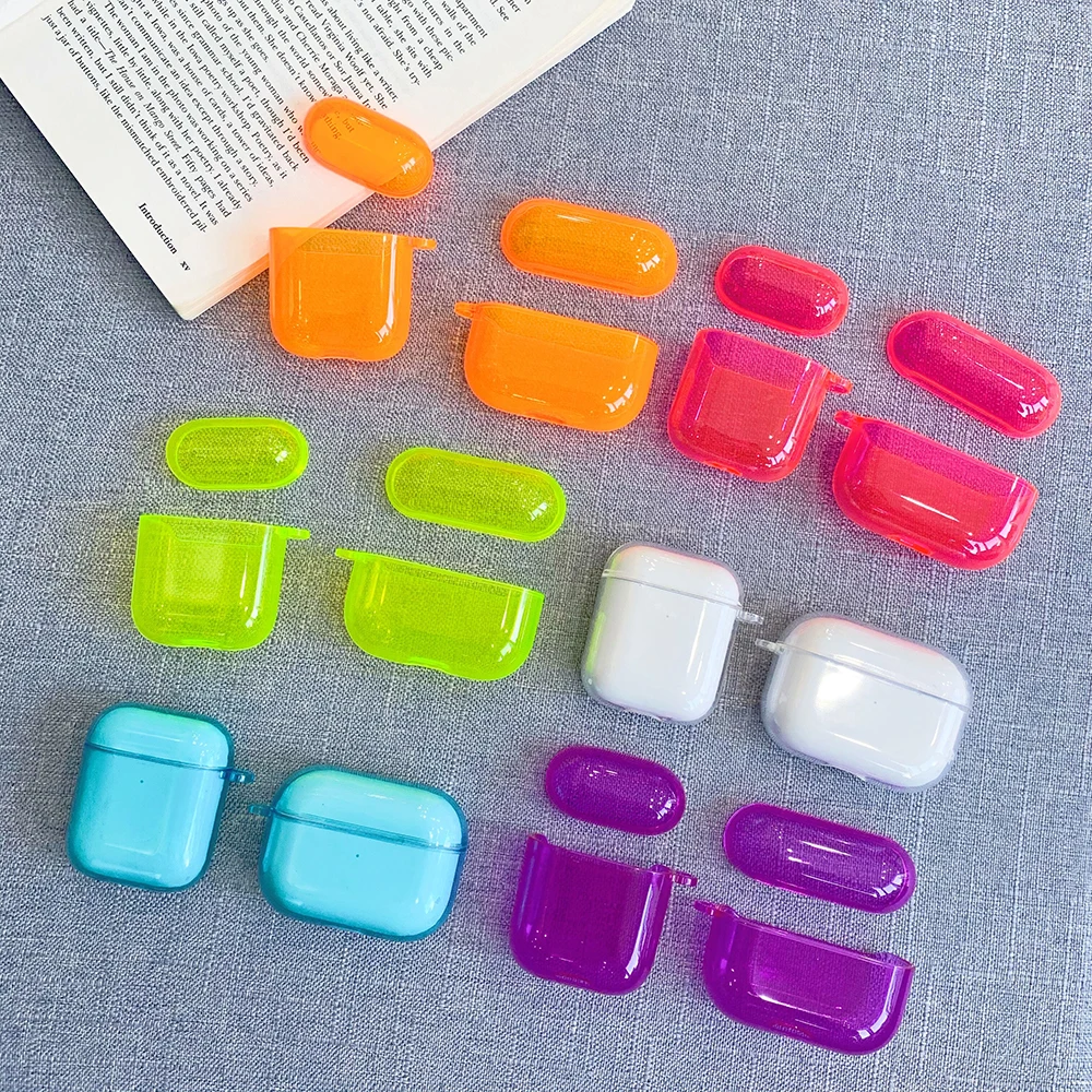 Neon Fluorescence Color Earphone Case For Apple Airpods Pro Cases Wireless Earphone Cover For Airpods 2 1 Headset Soft TPU Box 
Neon Fluorescence Color Earphone Case For Apple Airpods Pro Cases Wireless Earphone Cover For Airpods 2 1 Headset Soft TPU Box