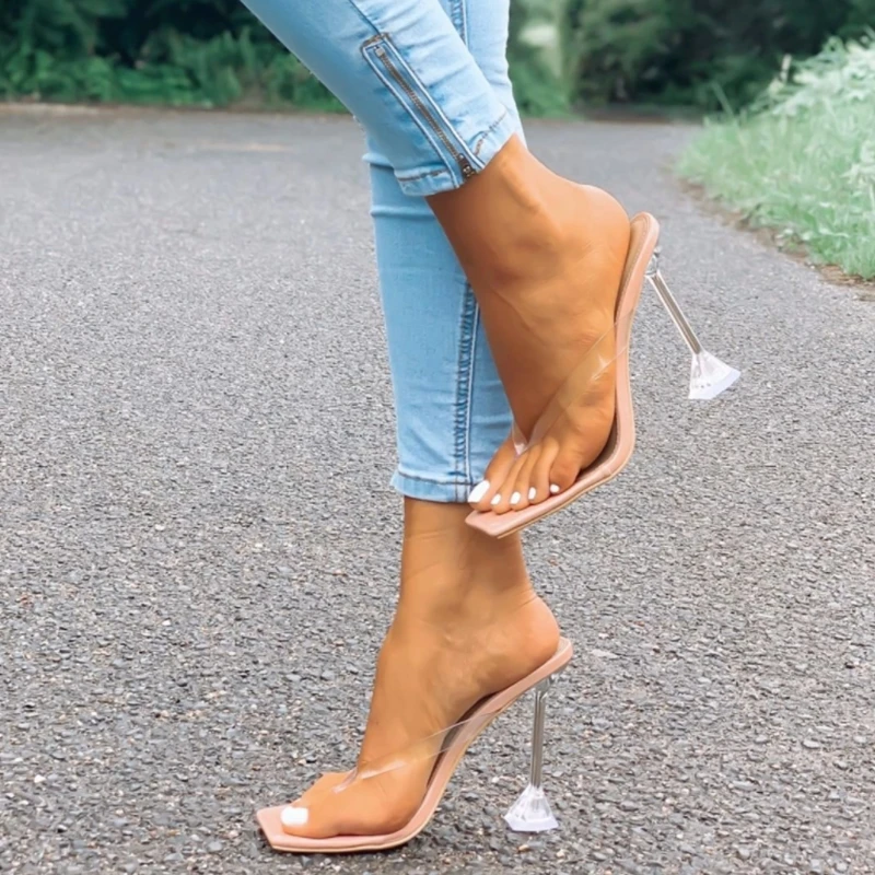 Transparent heel sandals Women High Heels Slippers Clear Womens Pumps Ladies Shoes Summer Toe slippers flip flops Big Size 42
Transparent heel sandals Women High Heels Slippers Clear Womens Pumps Ladies Shoes Summer Toe slippers flip flops Big Size 42