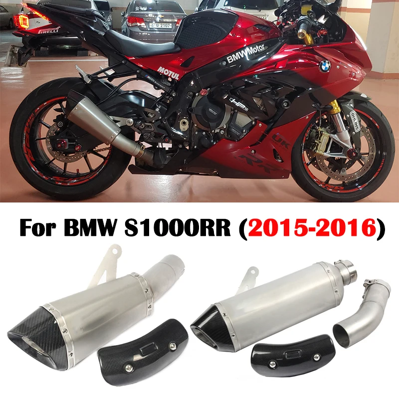 Slip On For BMW S1000RR 2015 2016 Motorcycle Full Exhaust System Heat Shield Cover Carbon Fiber Exhaust Muffler WIth DB Killer
Slip On For BMW S1000RR 2015 2016 Motorcycle Full Exhaust System Heat Shield Cover Carbon Fiber Exhaust Muffler WIth DB Killer