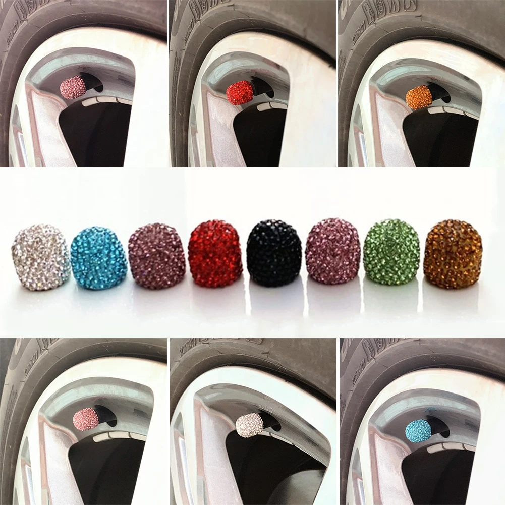 4Pcs New Crystal Car Tire Valve Caps Diamond Shining Dust-proof Wheel Caps Vehicle Bling Car Accessories Charms Auto Decoration
4Pcs New Crystal Car Tire Valve Caps Diamond Shining Dust-proof Wheel Caps Vehicle Bling Car Accessories Charms Auto Decoration