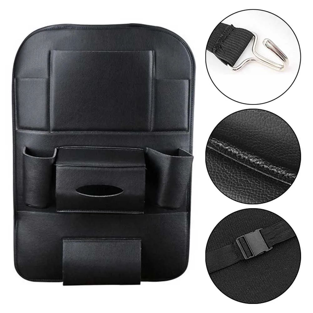 PU Leather Car Seat Back Organizer Storage Bag Foldable Dining Rack Table Tray Car Storage Organizer Travel Storage Bag
PU Leather Car Seat Back Organizer Storage Bag Foldable Dining Rack Table Tray Car Storage Organizer Travel Storage Bag 