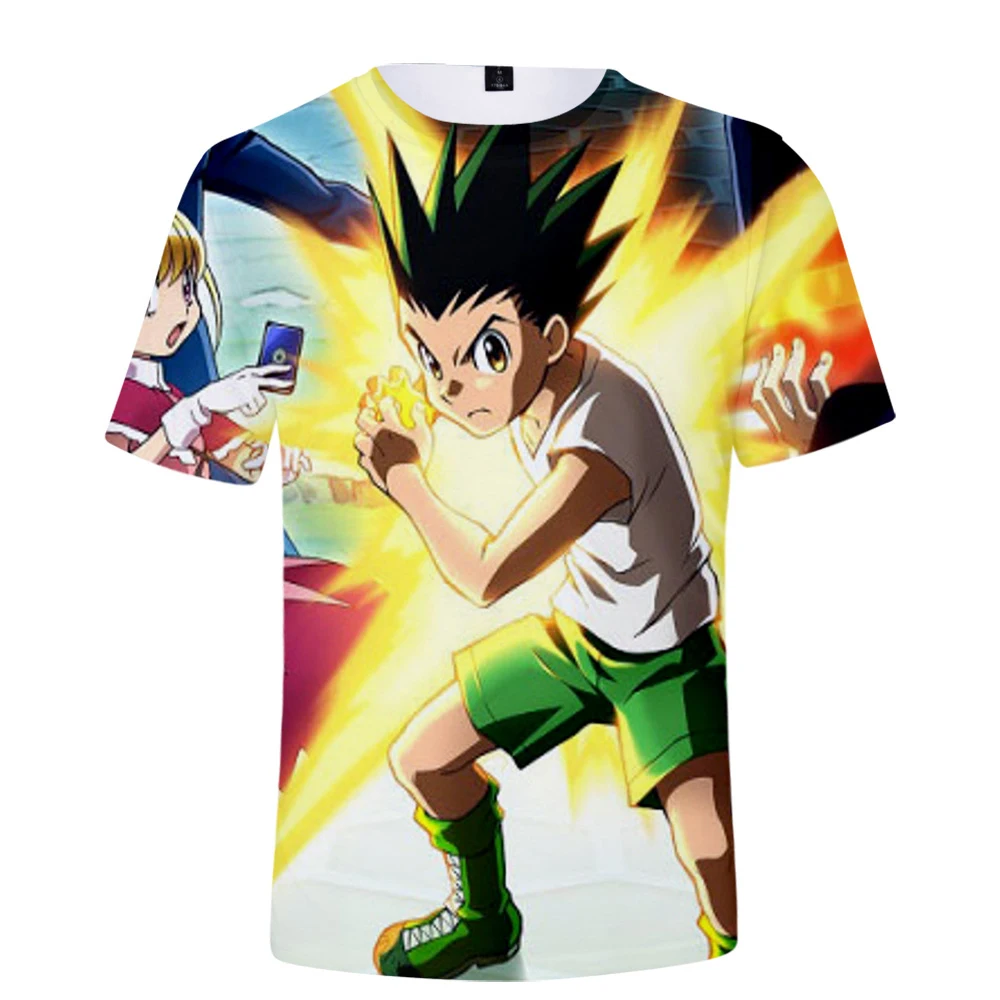 2021Full-time Hunter Anime Crew Neck T-shirt Harajuku Short-sleeved Casual Sports Pullover Men and Women Summer Trendy Tops 
2021Full-time Hunter Anime Crew Neck T-shirt Harajuku Short-sleeved Casual Sports Pullover Men and Women Summer Trendy Tops