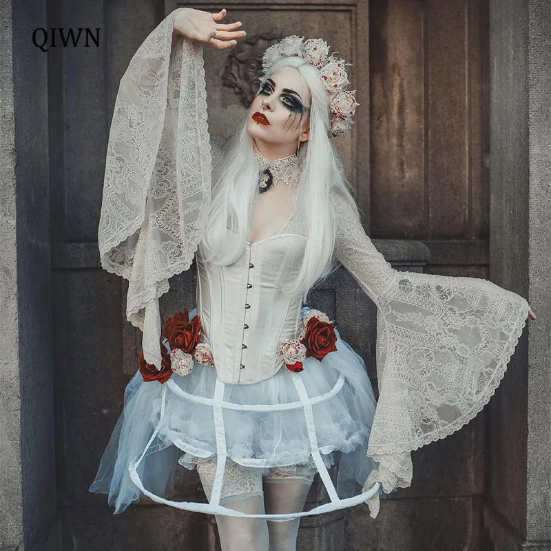 Женская Кружевная футболка в готическом стиле, винтажная Свободная белая футболка с длинным рукавом, Расклешенным рукавом, в стиле панк, Y2k, ...
Женская Кружевная футболка в готическом стиле, винтажная Свободная белая футболка с длинным рукавом, Расклешенным рукавом, в стиле панк, Y2k, ...