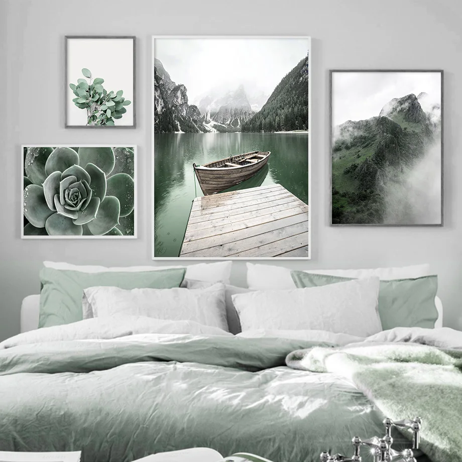 Canvas Painting Lake Boat Forest Succulents Green Plant Nordic Posters And Prints Wall Art Pictures For Living Room Home Decor 
Canvas Painting Lake Boat Forest Succulents Green Plant Nordic Posters And Prints Wall Art Pictures For Living Room Home Decor