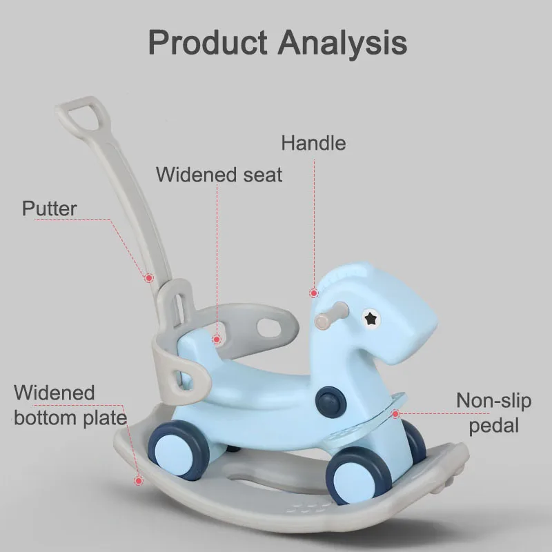Babyinner 2 в 1 детская коляска-качалка тележка для инвалидной коляски качалка